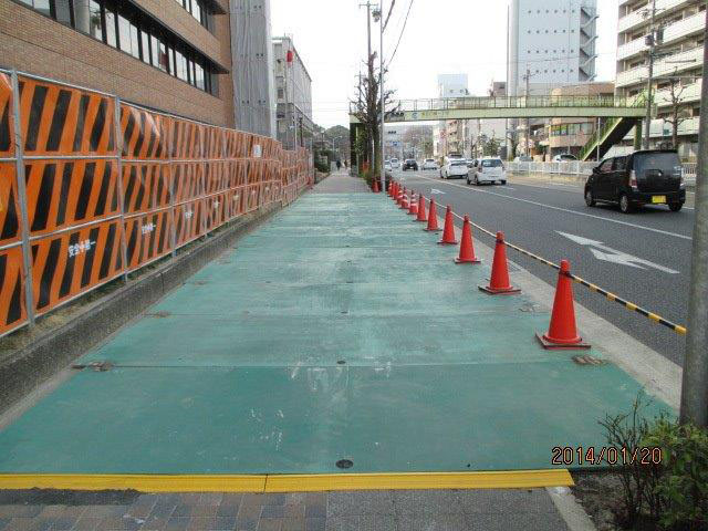 セーフティ板の現場での使用例