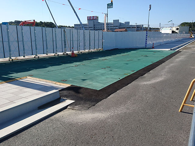 セーフティ板の現場での使用例